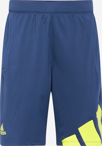 ADIDAS PERFORMANCE Sports trousers in Blue: front