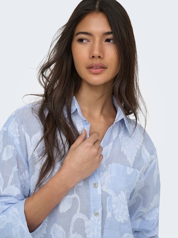Chemisier 'ONLASTANA' ONLY en bleu