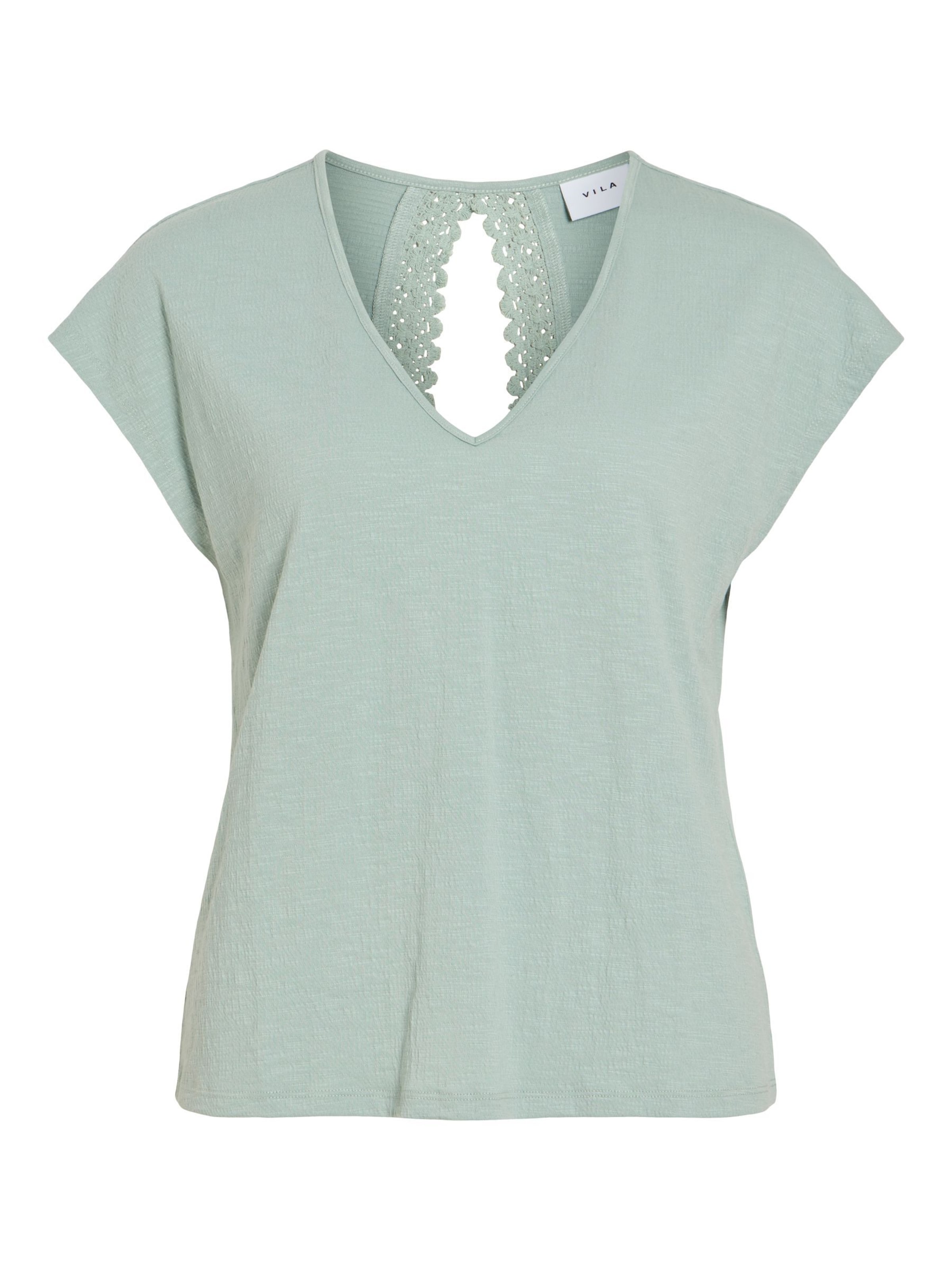 VILA Shirt 'VISyma' in Blauw: voorkant