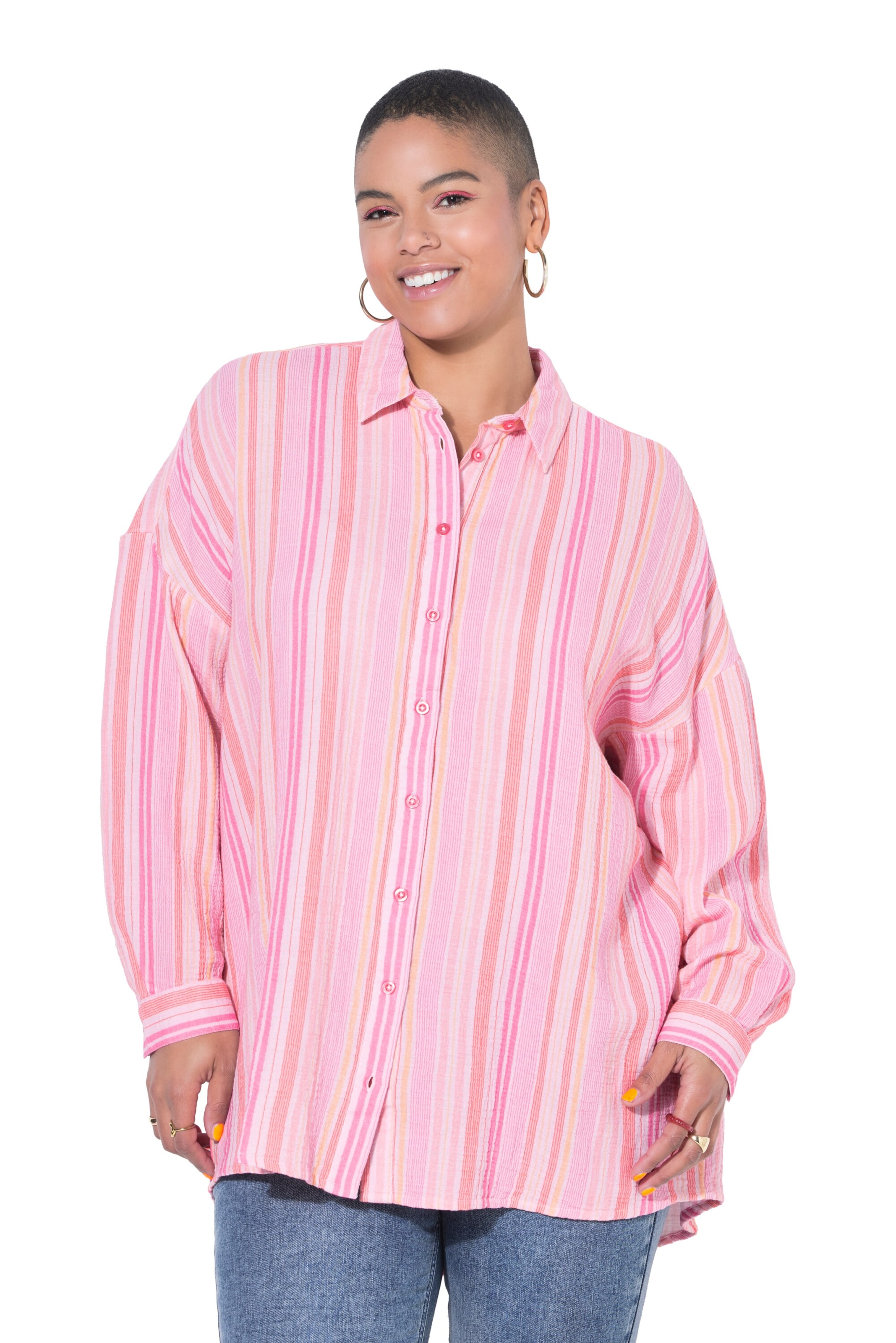 Studio Untold Blouse in Roze: voorkant