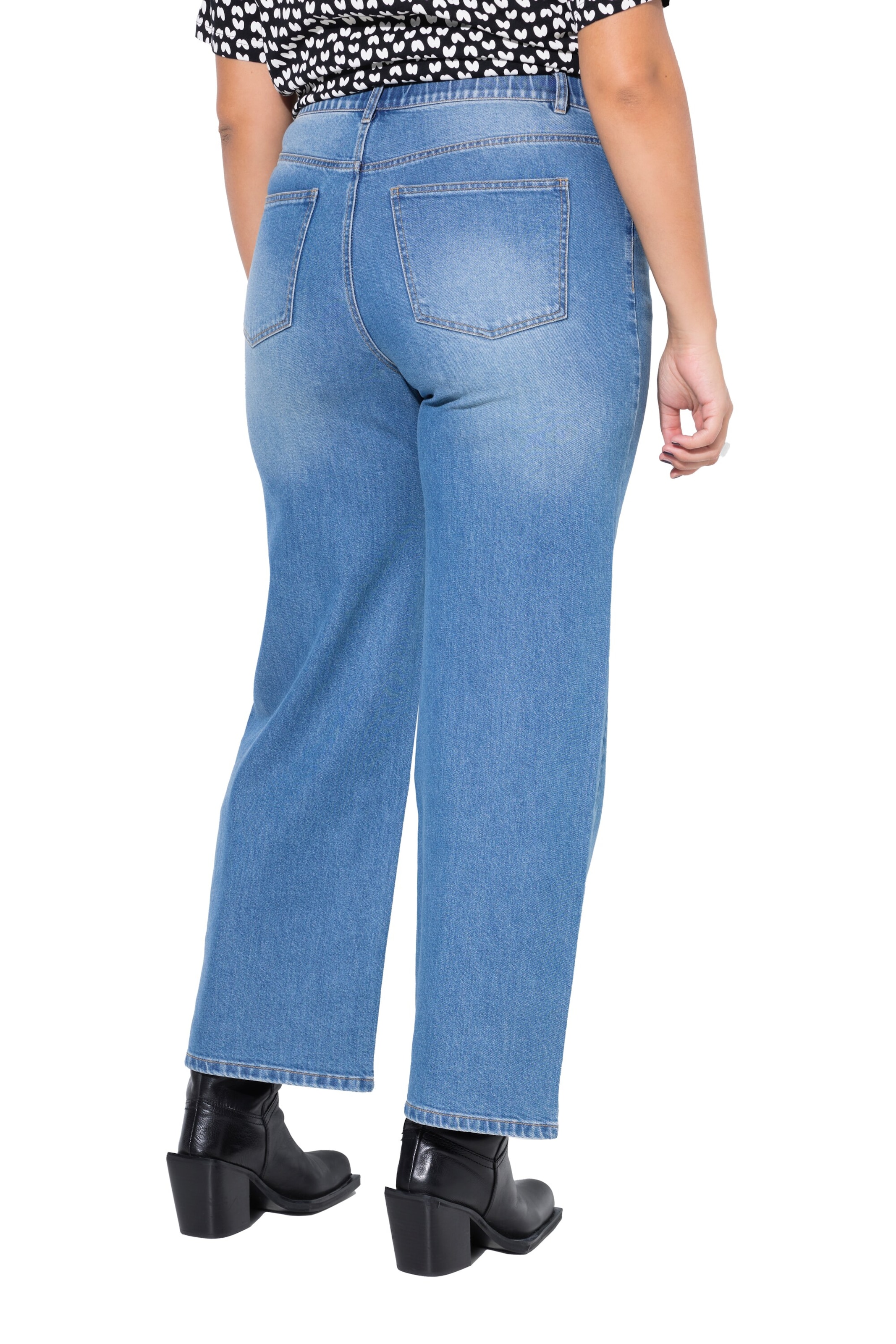 Studio Untold Wide Leg Jeans in Blau
