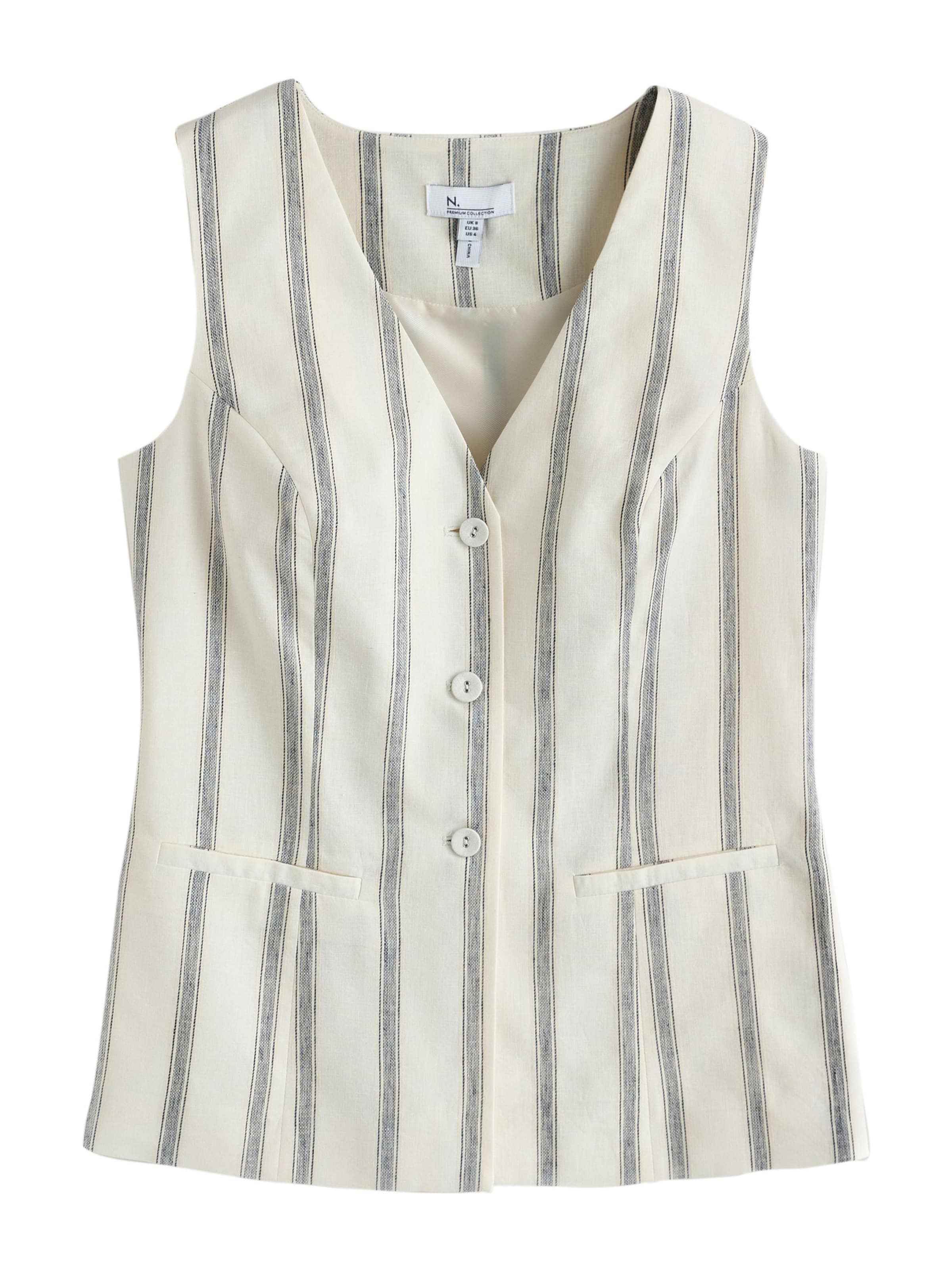 Gilet de costume 'N. Premium' Next en beige : devant