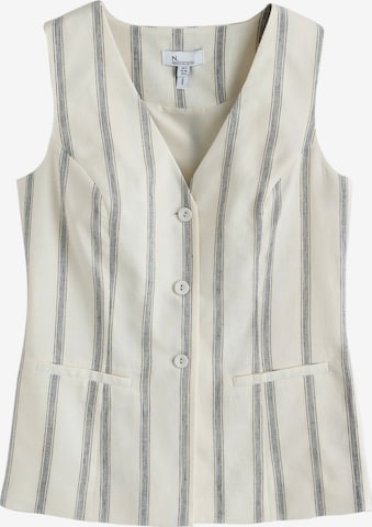 Gilet de costume 'N. Premium' Next en beige : devant