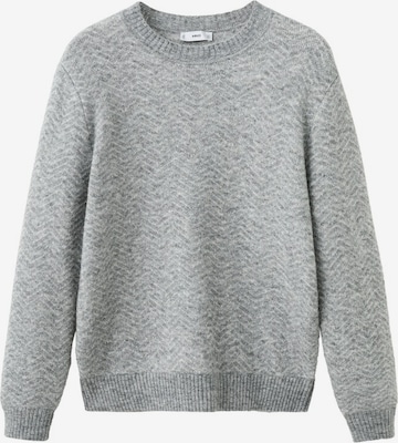 MANGO MAN Sweater 'Herring' in Grey: front