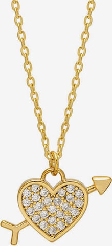 Estella Bartlett Necklace 'Lovestruck' in Gold: front