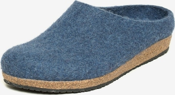 Stegmann Clogs 'Filzclogs Stegmann 208' in Blau: Vorderseite