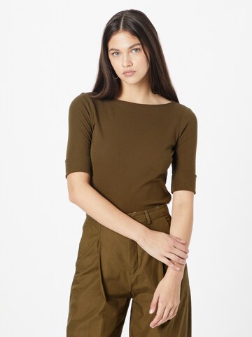 Lauren Ralph Lauren Tričko 'JUDY' – zelená: přední strana