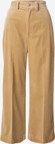 Polo Ralph Lauren Wide Leg Hose in Grün: predná strana