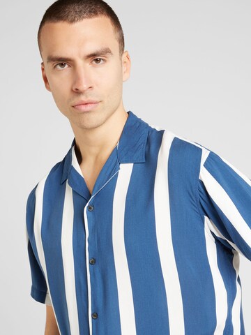 JACK & JONES Regular fit Button Up Shirt 'JEFF' in Blue