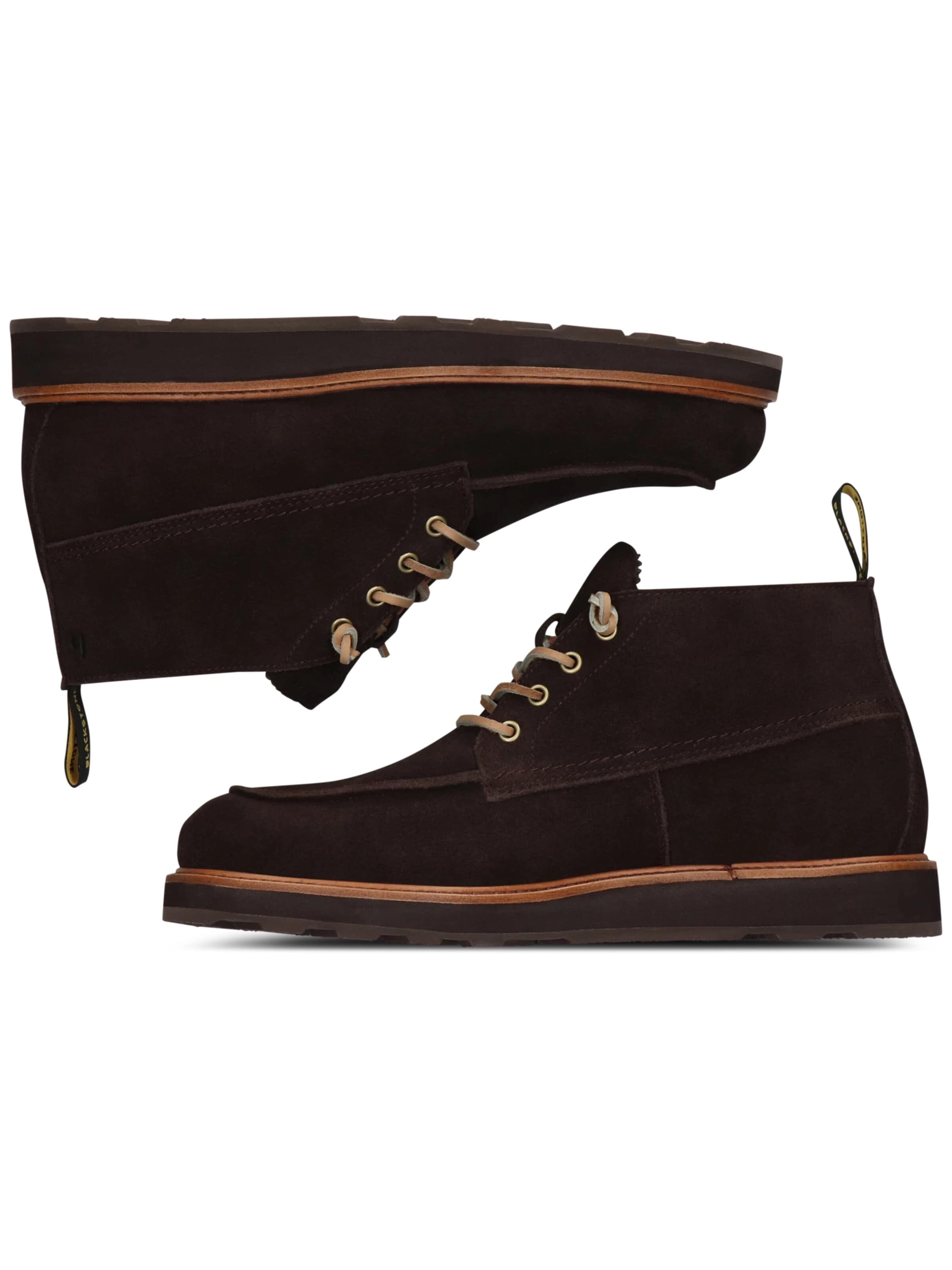 BLACKSTONE Boots med snörning 'PERIDO ASHER MID' i brun