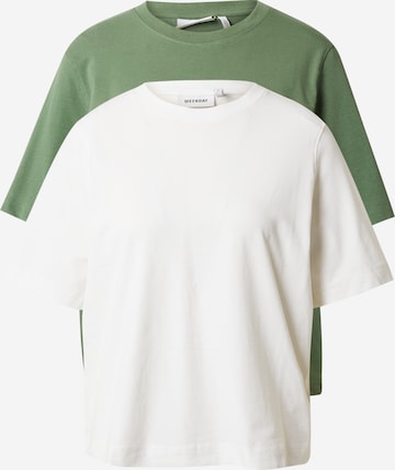 WEEKDAY Shirt in Groen: voorkant