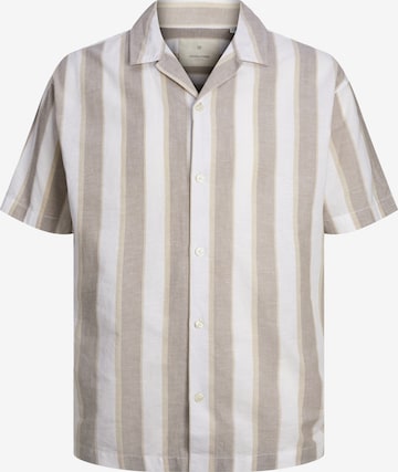 JACK & JONES - Ajuste confortable Camisa 'Summer' en beige: frente