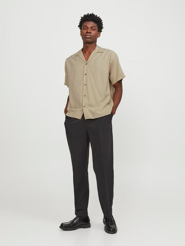 JACK & JONES Comfort fit Button Up Shirt 'JPRCCaaron' in Brown