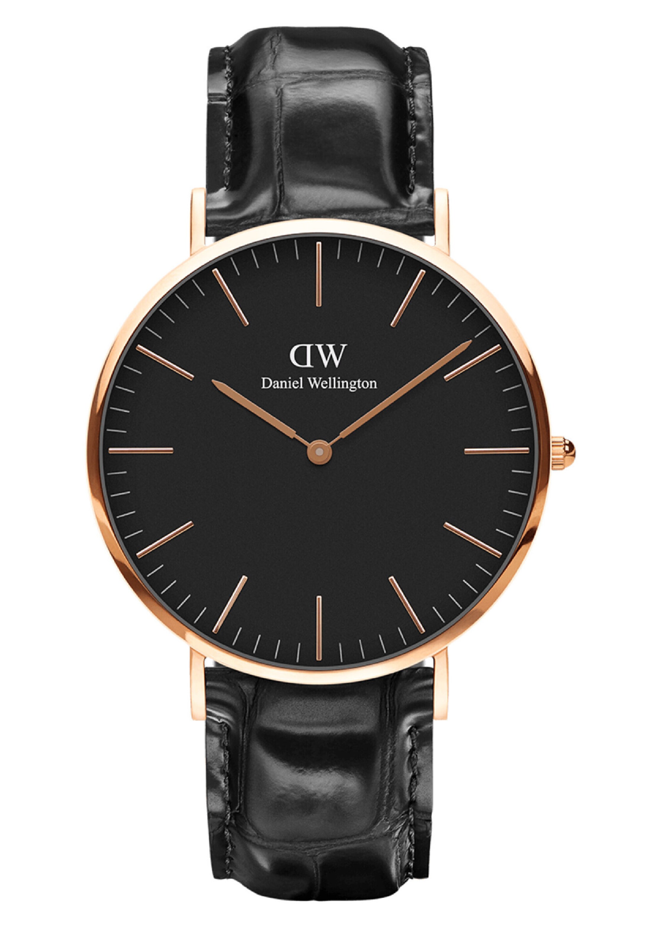 Daniel Wellington Analoog horloge 'CLASSIC READING' in Zwart: voorkant