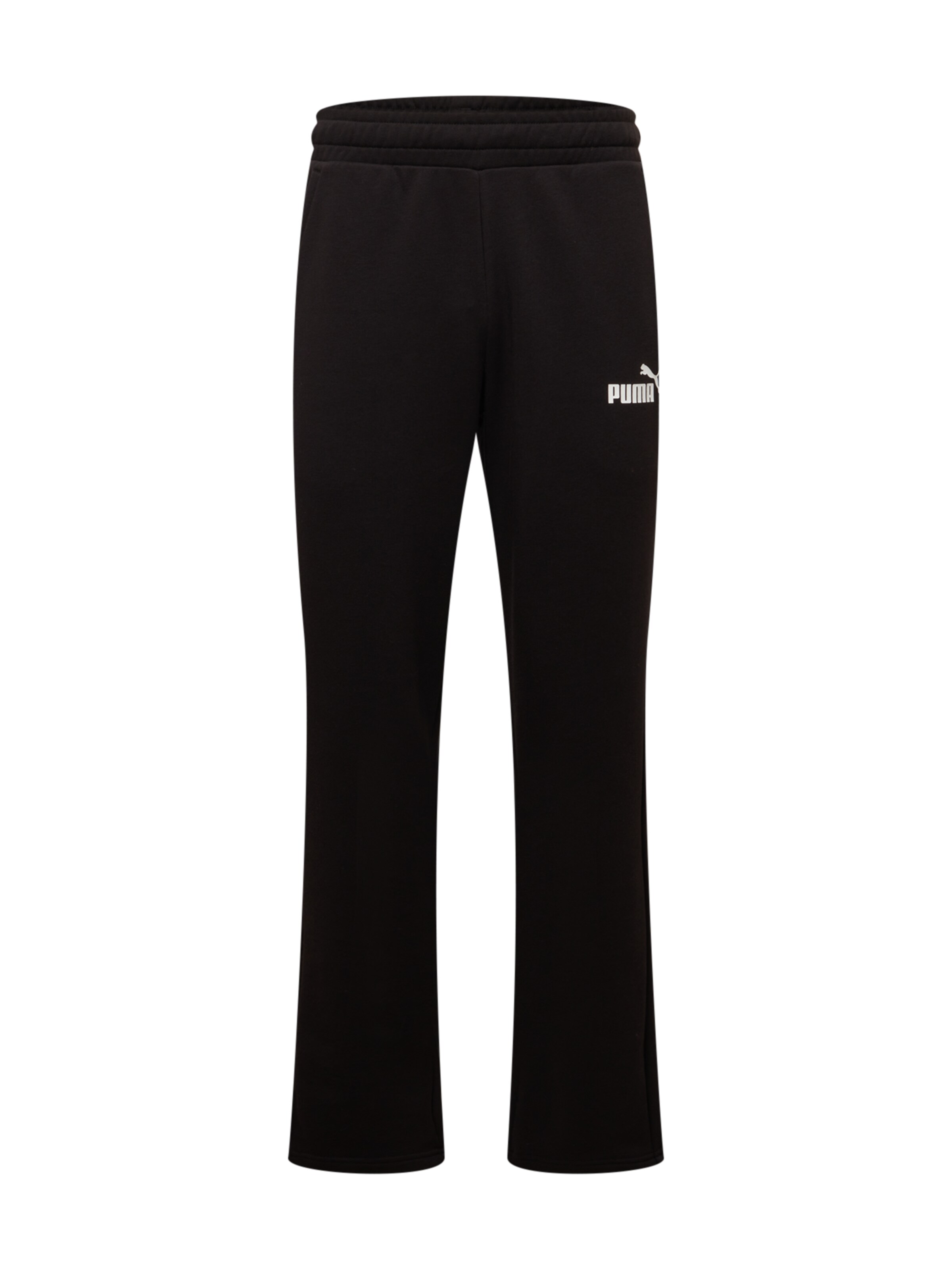 Regular Pantalon de sport 'Essentials' PUMA en noir : devant