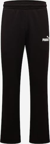 Regular Pantalon de sport 'Essentials' PUMA en noir : devant