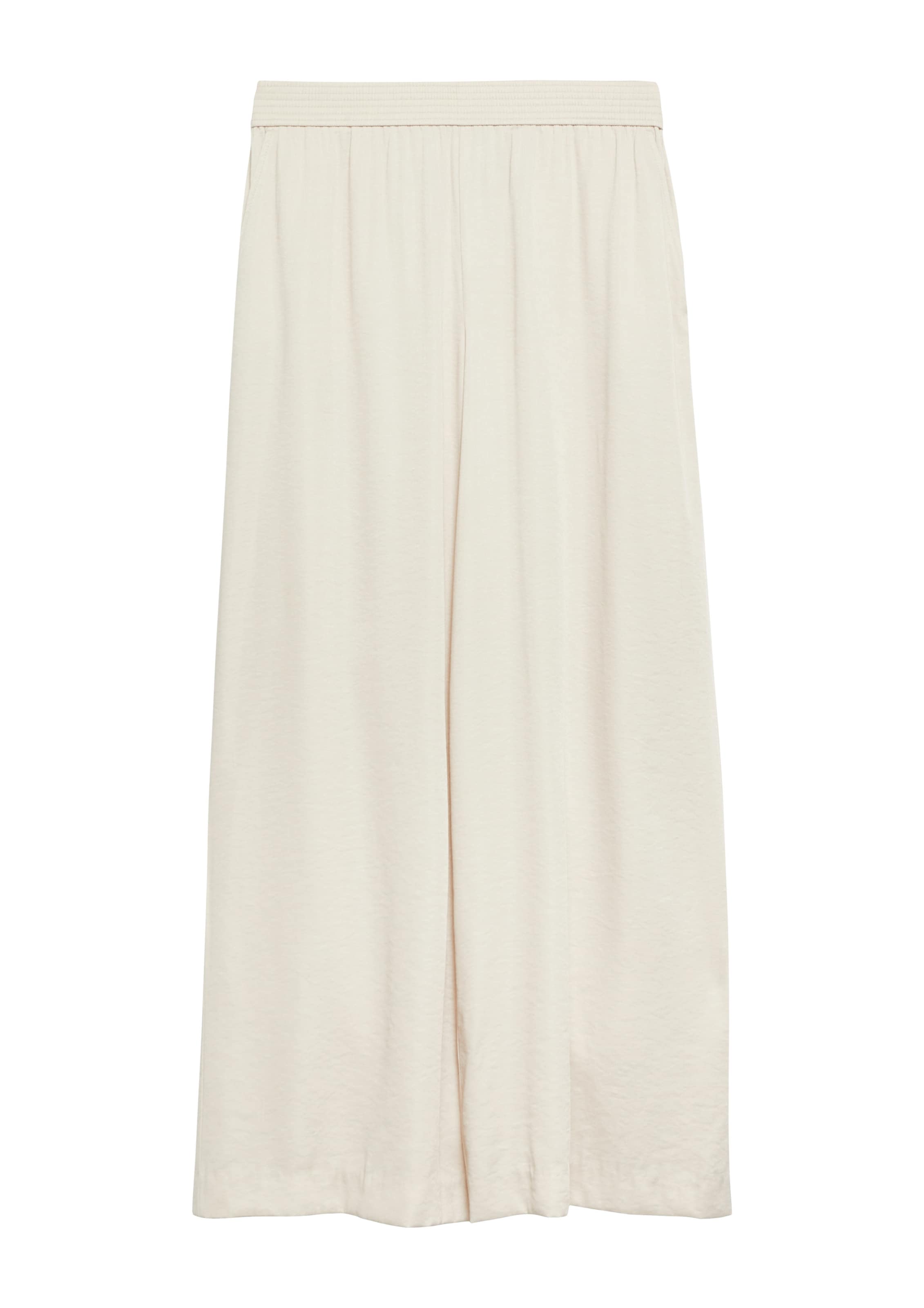 COMMA Широкий Штаны в Бежевый: спереди