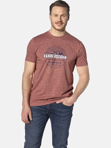 Jan Vanderstorm Shirt ' Finnmarvin ' in Rot: Vorderseite