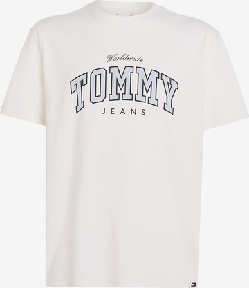 Tommy Jeans Μπλουζάκι 'Varsity' σε λευκό: μπροστά