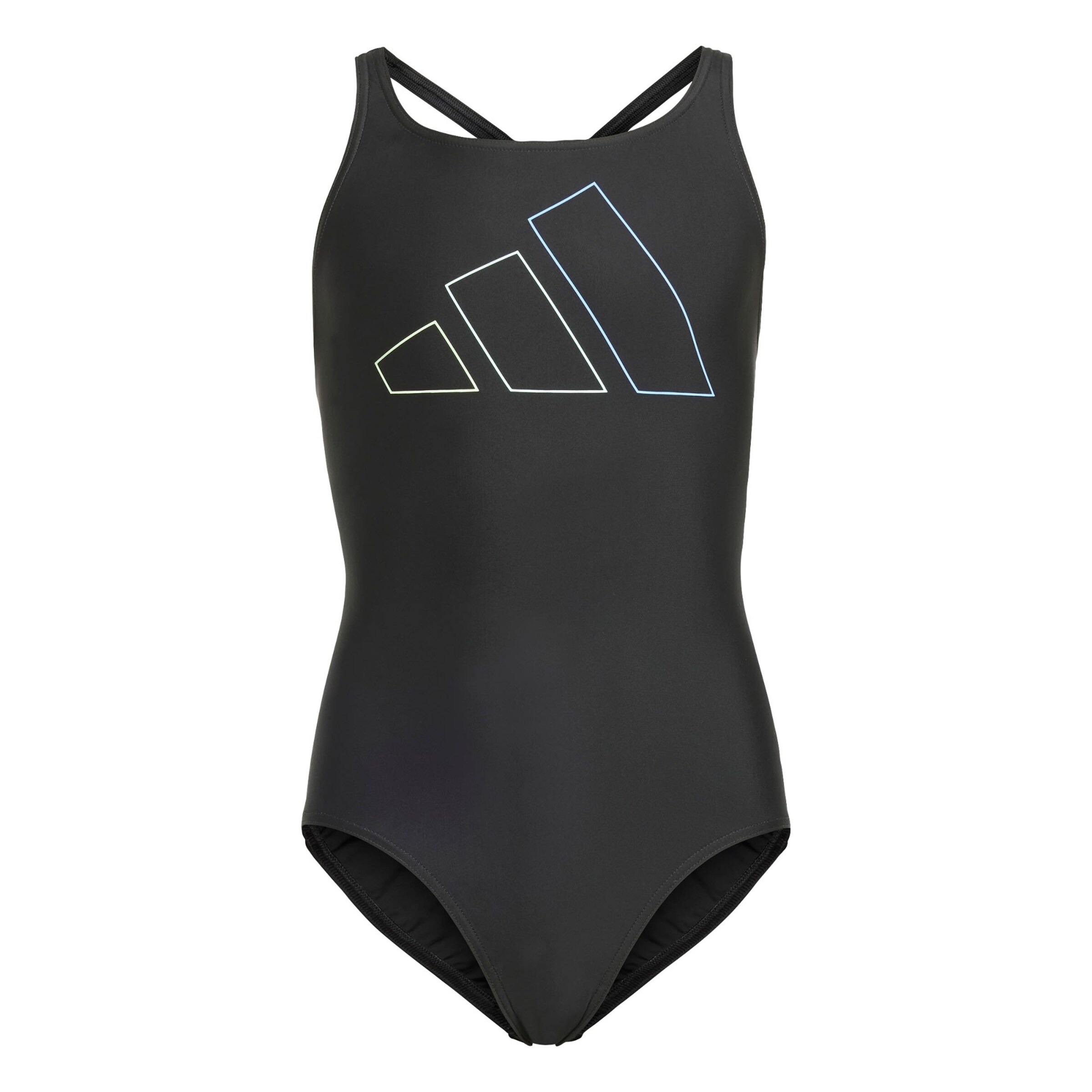 ADIDAS PERFORMANCE Sportbademode 'Performance Big Bars Swimsuit' in Schwarz: Vorderseite