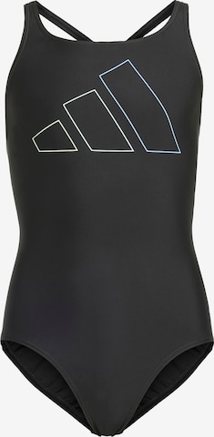 Abbigliamento da mare sportivo 'Big Bars' di ADIDAS PERFORMANCE in nero: frontale