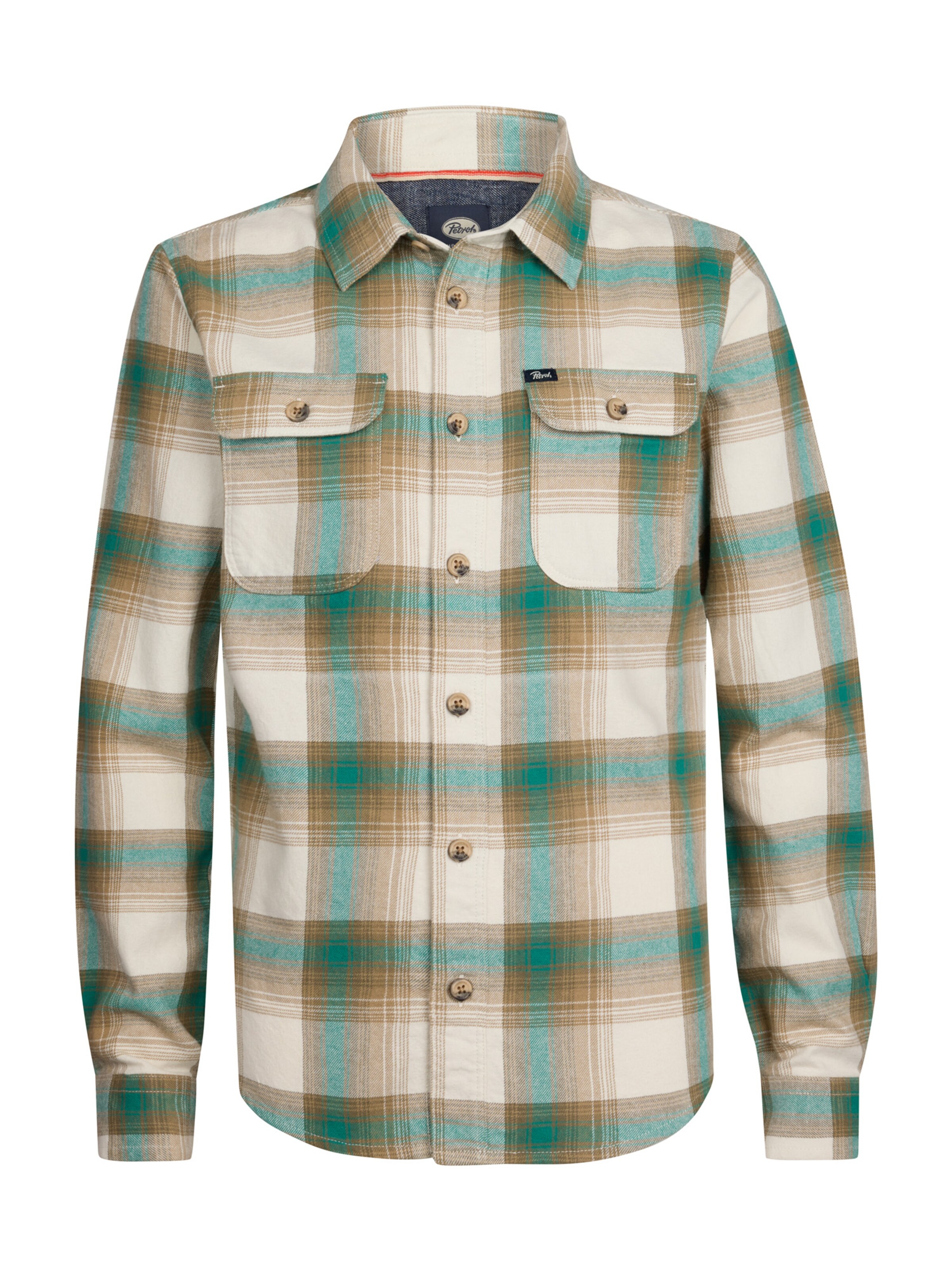 Petrol Industries Regular fit Overhemd in Gemengde kleuren: voorkant