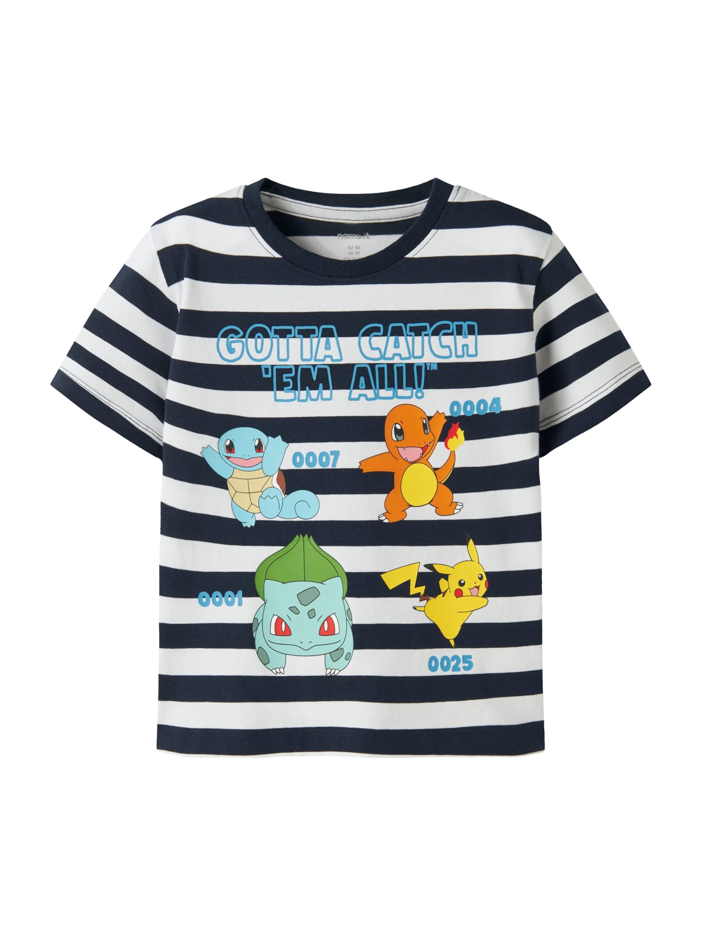 NAME IT Shirt 'NMMMALONE POKEMON' in Blue: front