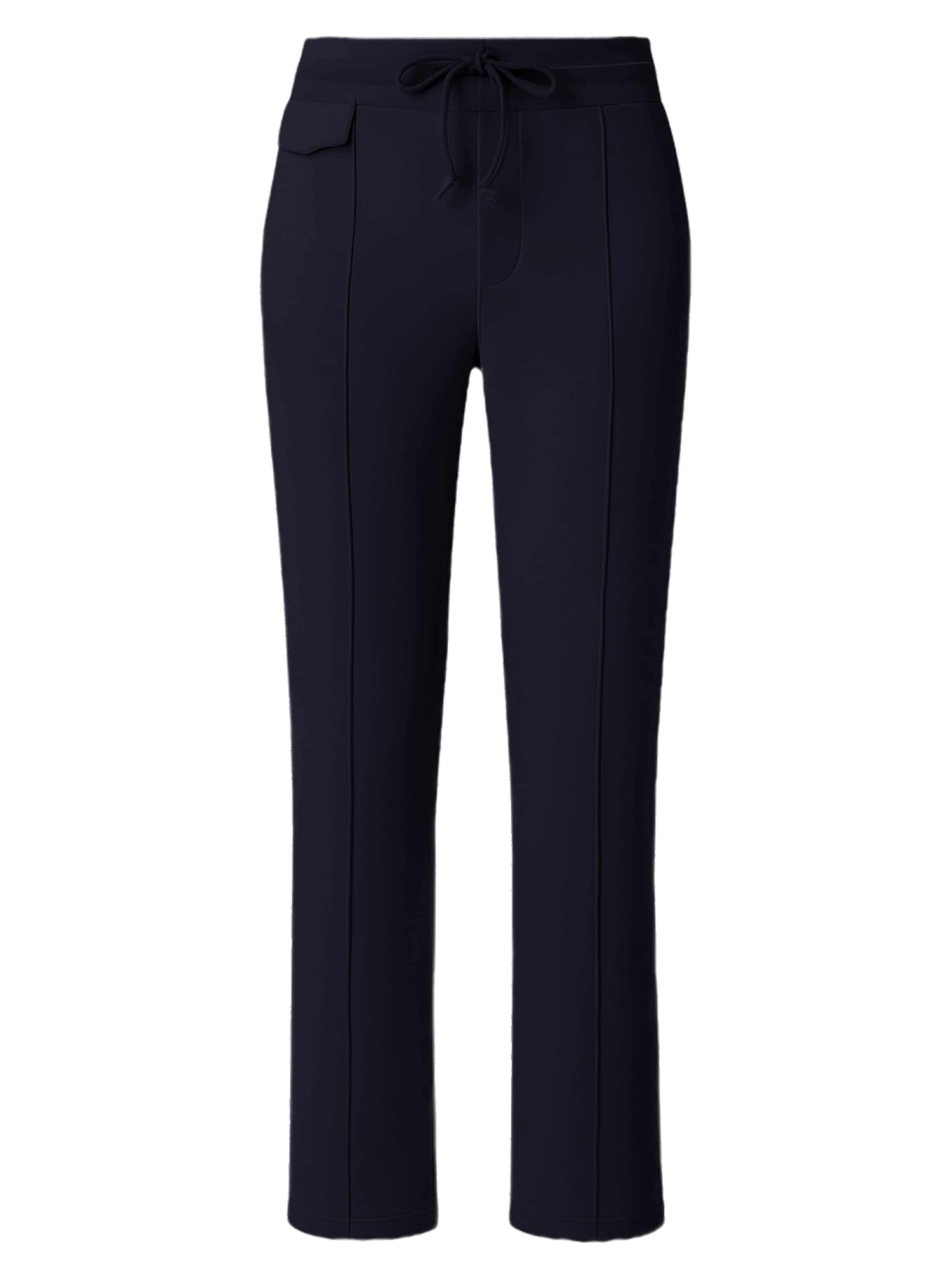 UNIQVIBE Slimfit Kalhoty – černá: přední strana