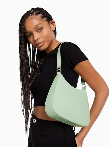 Bershka Shoulder Bag in Green