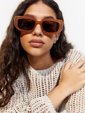 Pull&Bear Sluneční brýle – béžová: přední strana