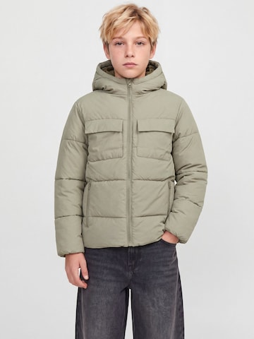 Jack & Jones Junior Winterjas in Grijs: voorkant