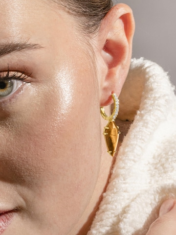 Luxenter - Pendientes 'ORDI' en marrón