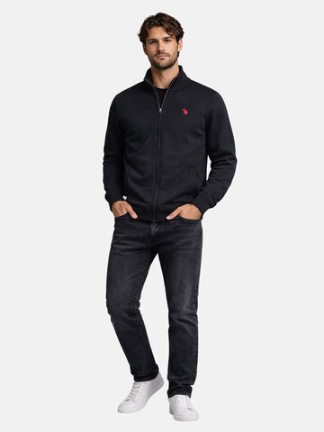 U.S. POLO ASSN. Sweatjacke in Schwarz