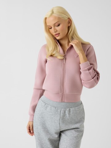 GUESS Sweatshirt 'Allie Scuba' in Pink: front