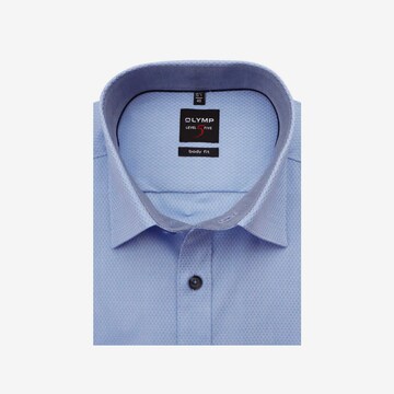 OLYMP Slim fit Koszula biznesowa 'Level 5 City' w kolorze niebieski
