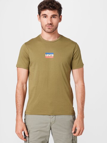 Regular T-Shirt LEVI'S ® en vert : devant