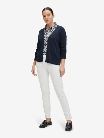 Betty Barclay Basic-Strickjacke mit Knopfleiste in Blau