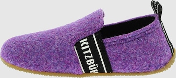 Living Kitzbühel Slippers 'T-Modell Filz' in Purple: front