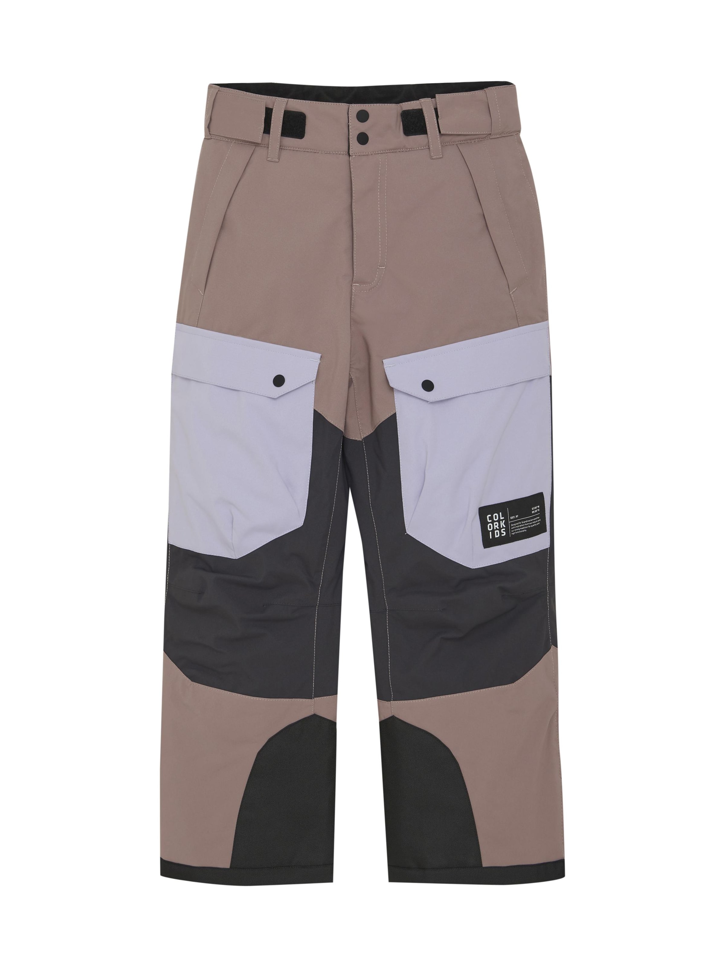 COLOR KIDS Regular Sportbroek in Beige: voorkant