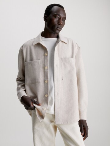 Calvin Klein Between-Season Jacket in Beige: front