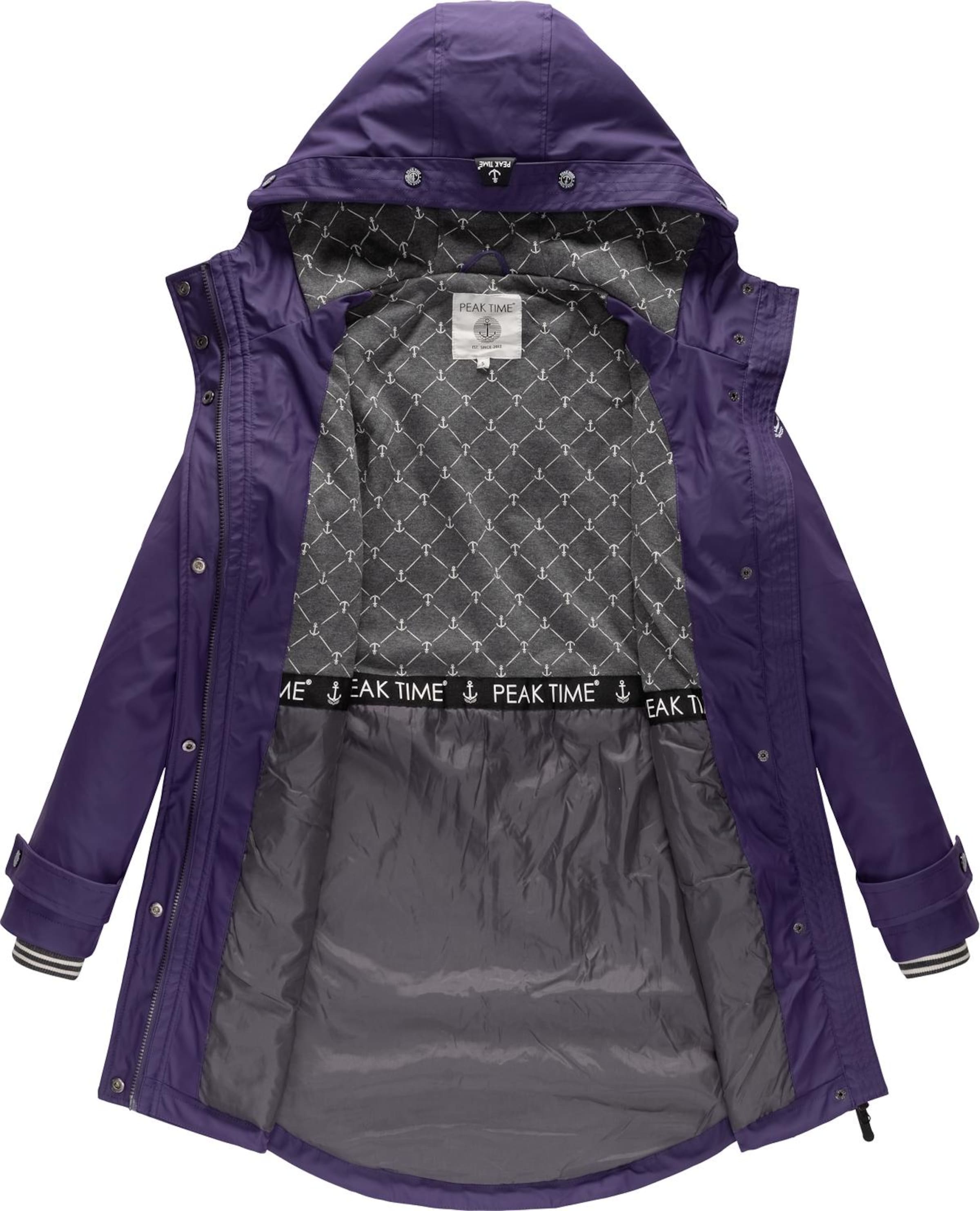 Peak Time Regenjacke 'L60042' in Lila