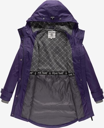 Manteau fonctionnel 'L60042' Peak Time en violet