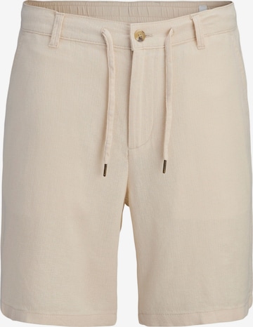 JACK & JONES Trousers in Beige: front