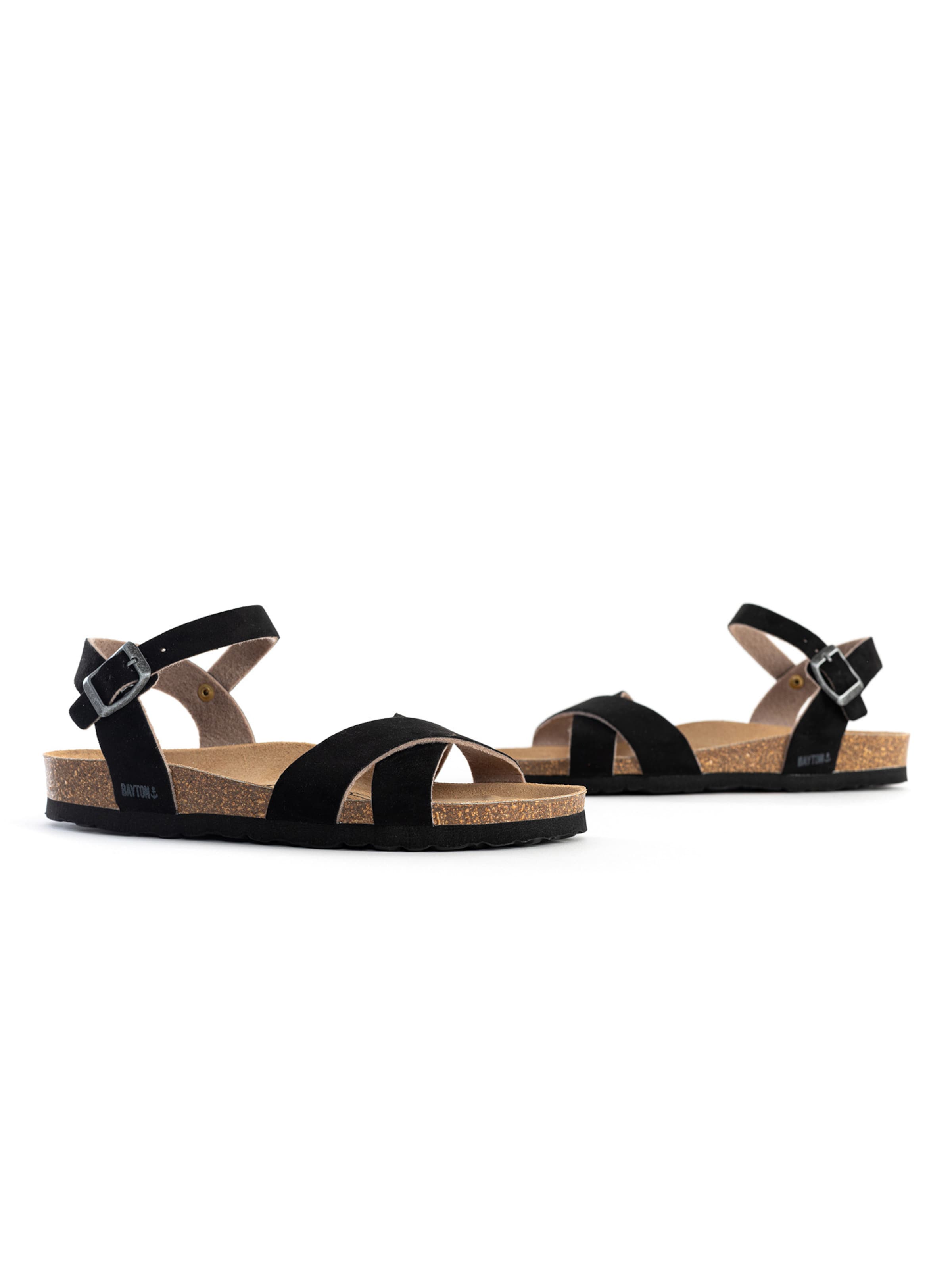 Sandales à lanières Bayton en noir