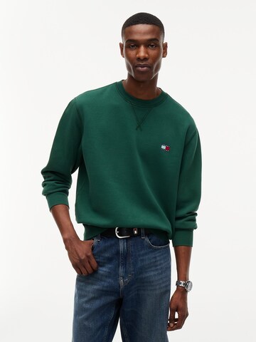 Tommy Jeans Sweatshirt in Green: front