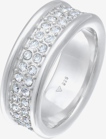 ELLI PREMIUM Ring Bandring, Kristall Ring in Silber: predná strana