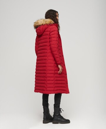 Superdry Winter Coat 'Fuji' in Red