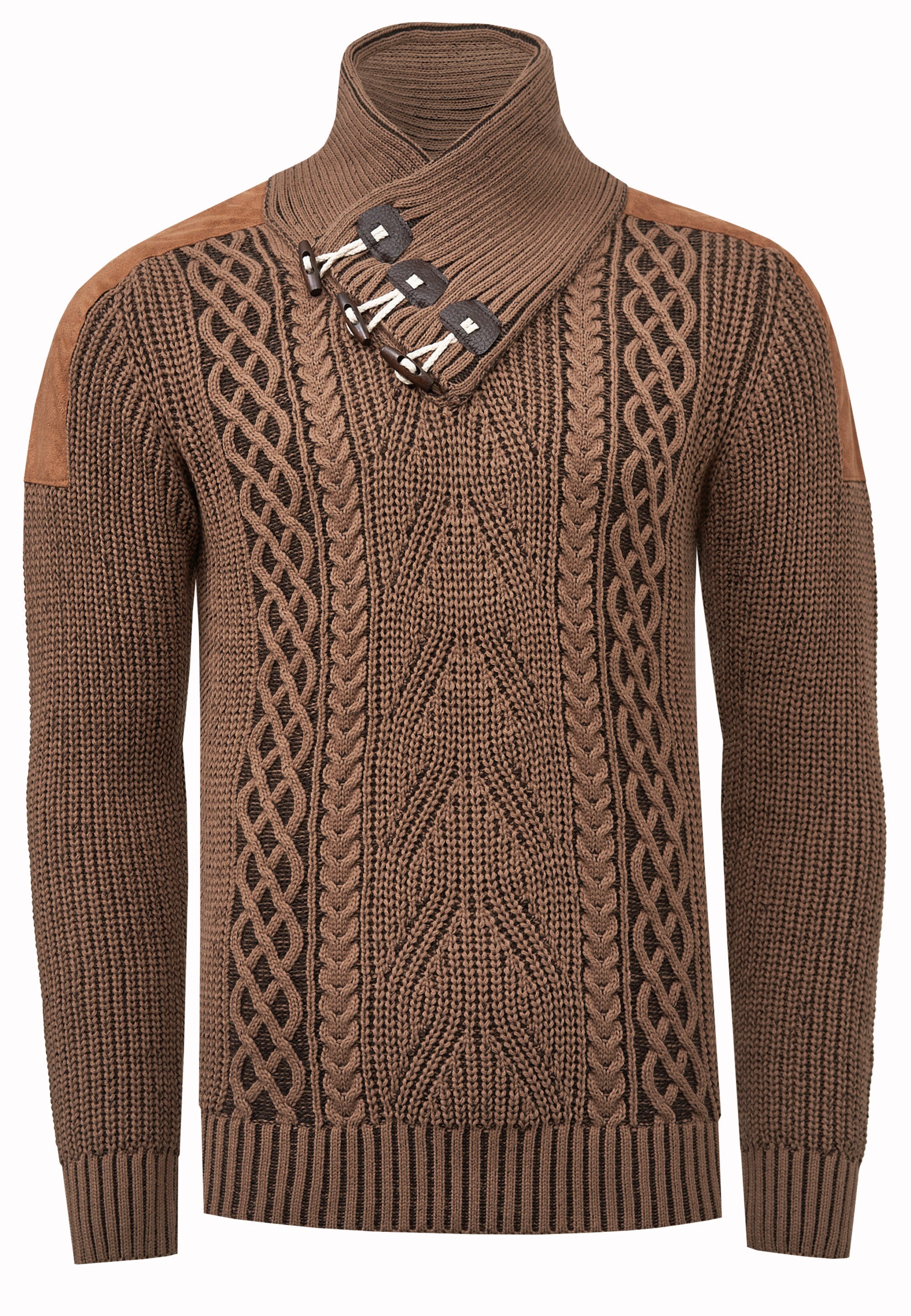 Rusty Neal Pullover in Braun: Vorderseite