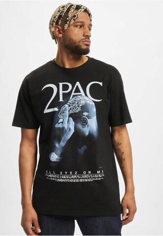 Maglietta 'Tupac All F*ck the World' di Mister Tee in nero