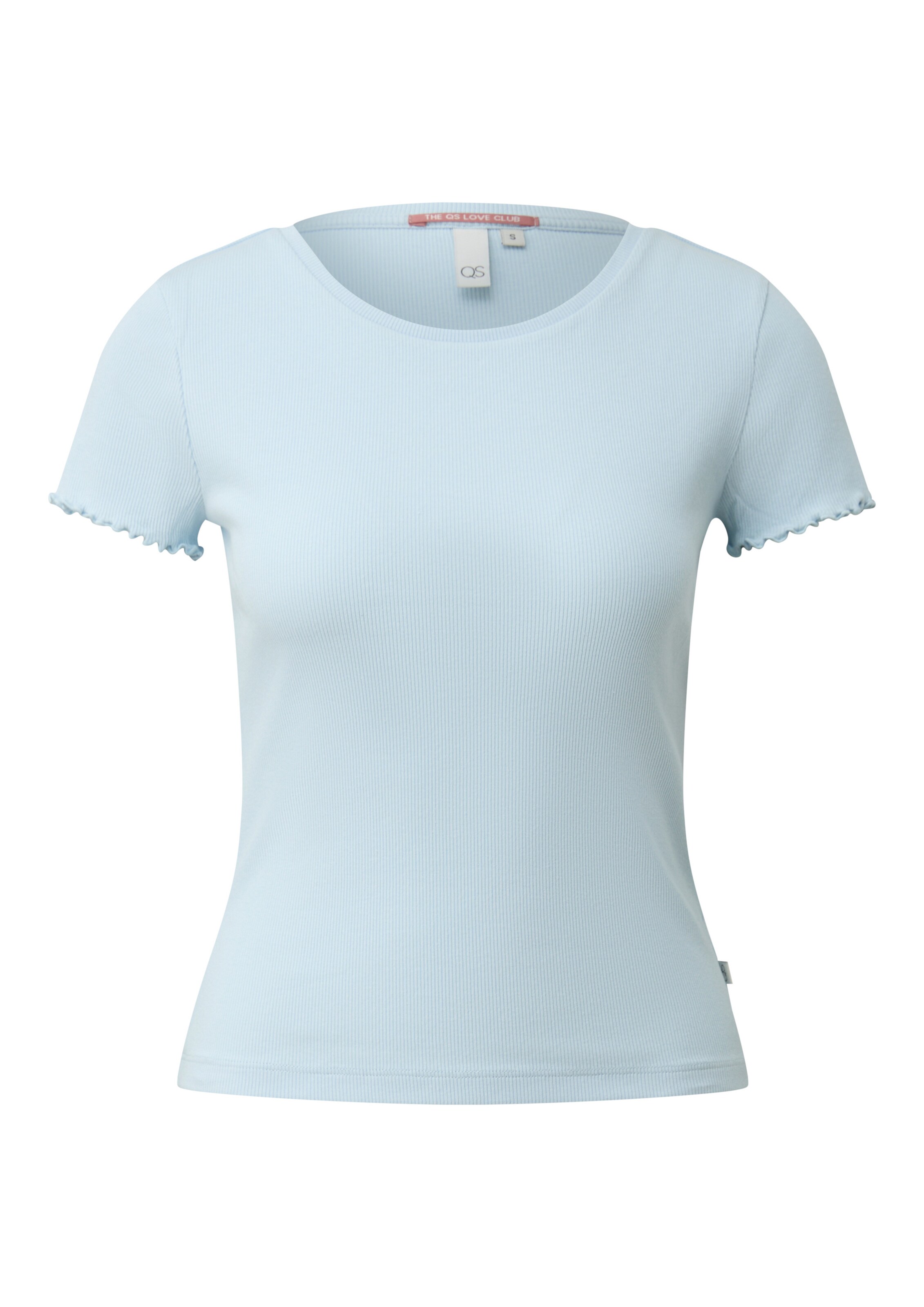 QS T-shirt en L en bleu clair, Vue avec produit